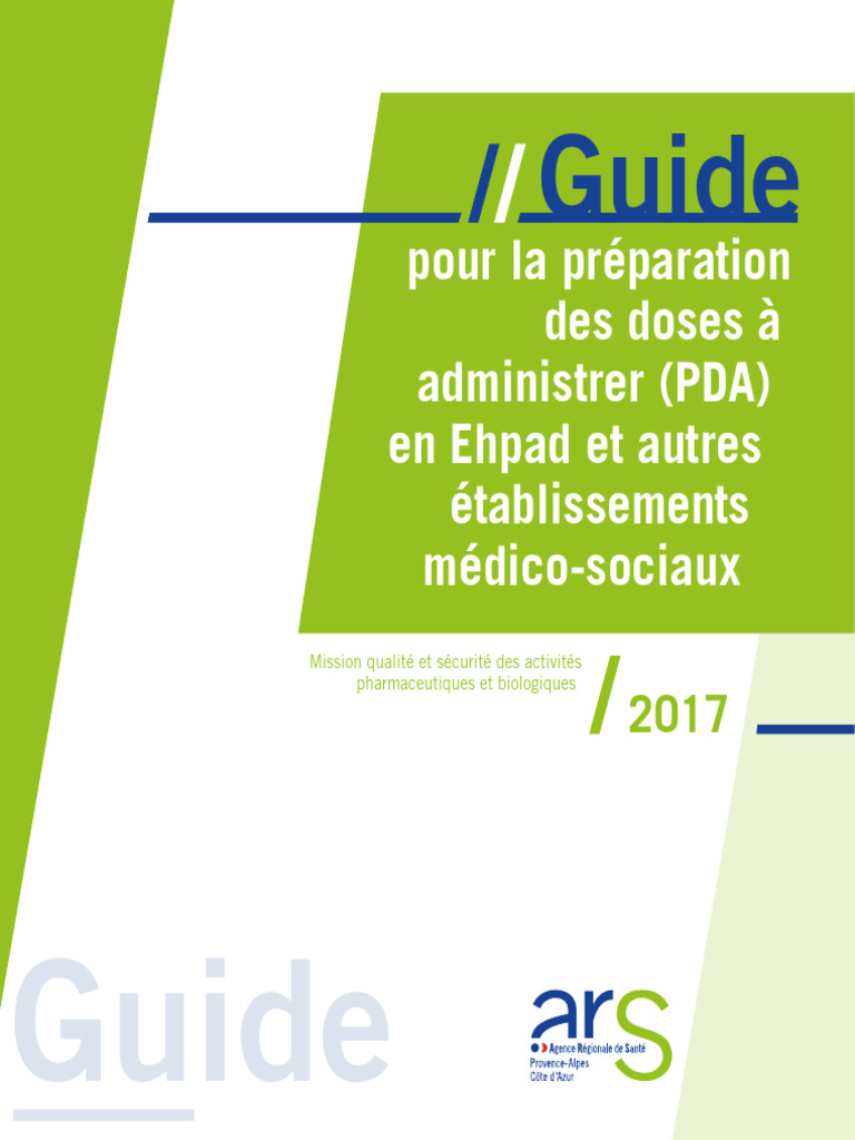 Guide sur la PDA en Ehpad | PDF | Pharmacien | Pharmacie