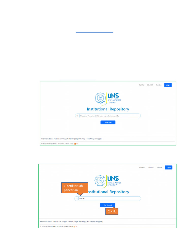 Panduan Akses Repositori UNS | PDF | Karier & Perkembangan