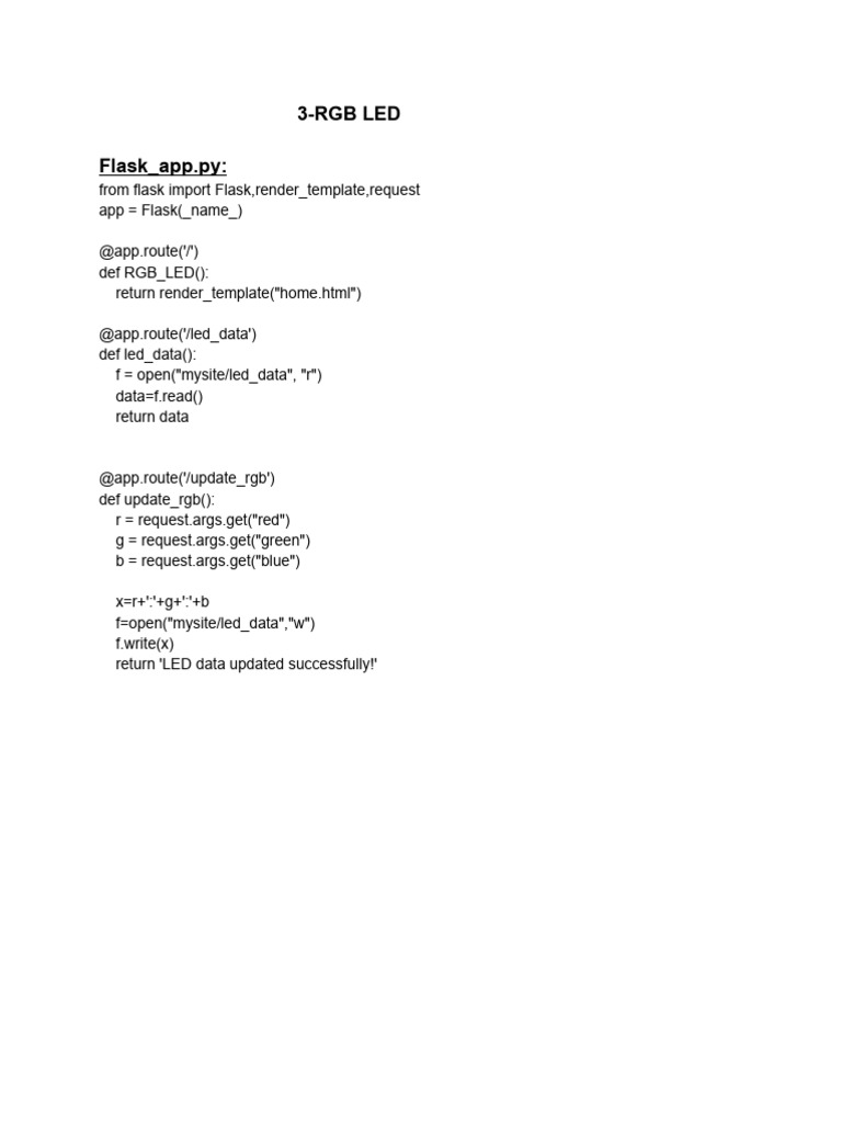 RGB LED Color Picker App | PDF