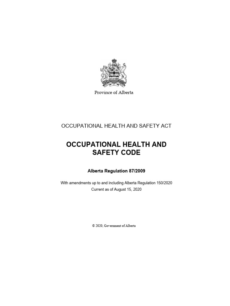 OHSCode | PDF | Crane (Machine) | Occupational Safety And Health