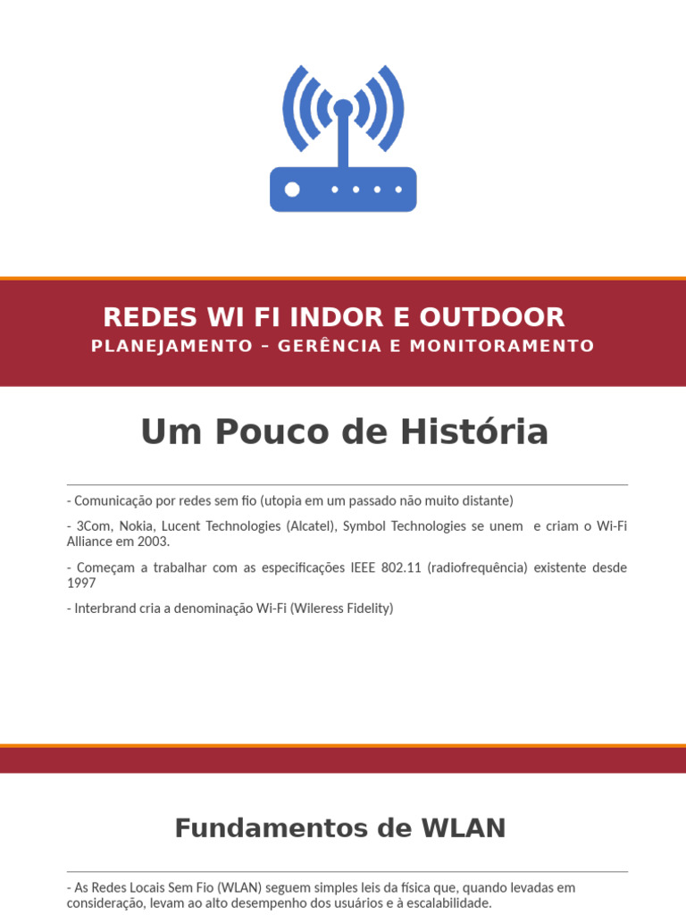 Redes Wi Fi Indor e Outdoor | PDF | Rede de computadores | Rede sem fio