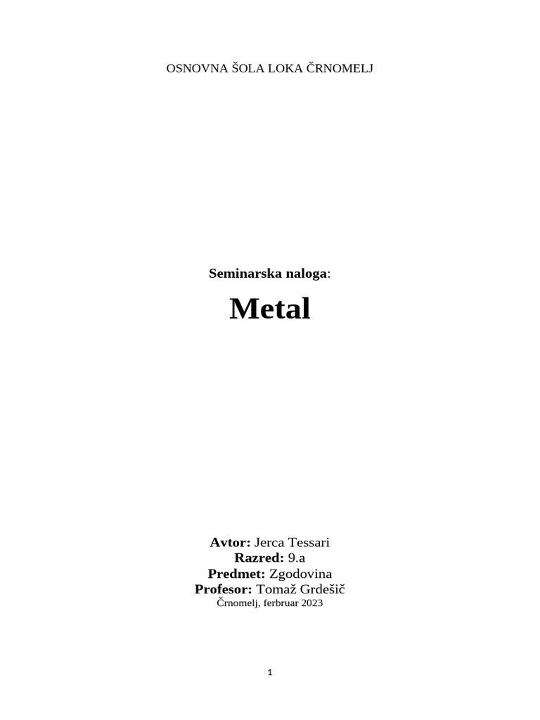 Metal | PDF