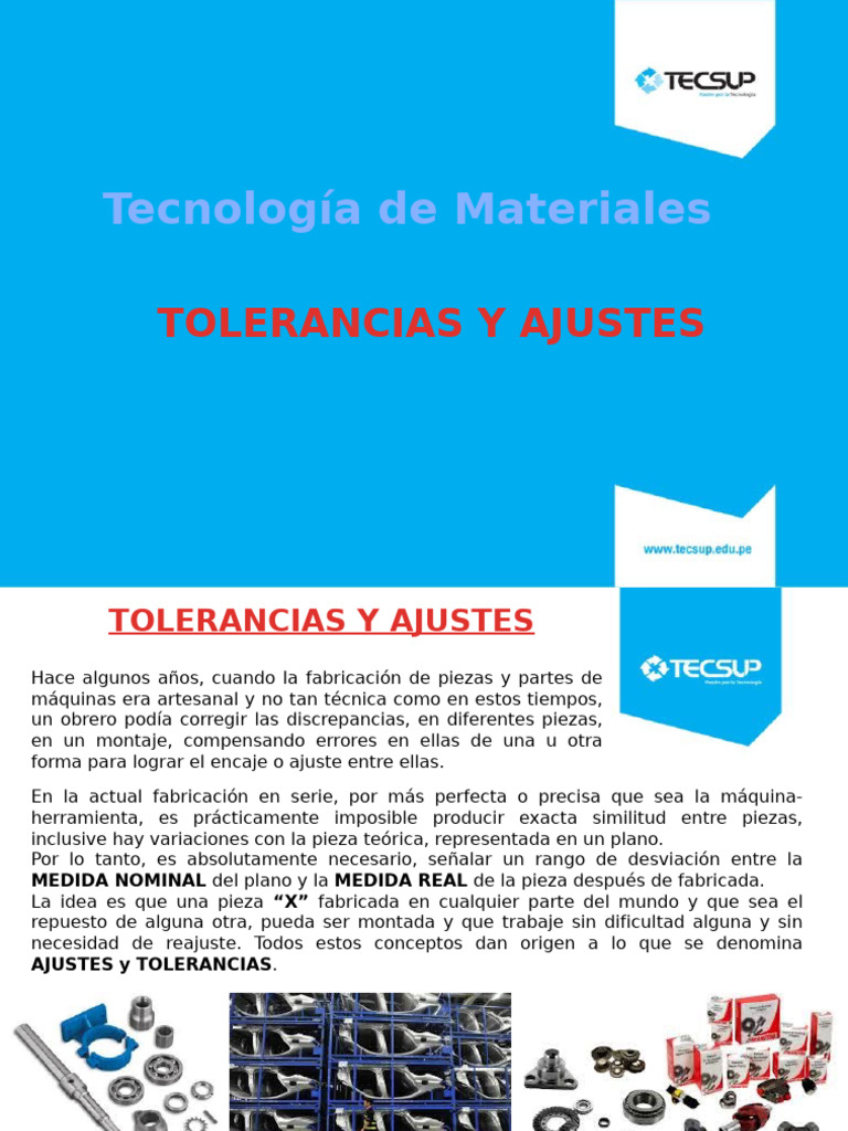 6 Ajustes y Tolerancias | PDF | Tolerancia de ingeniería | Ingeniería ...