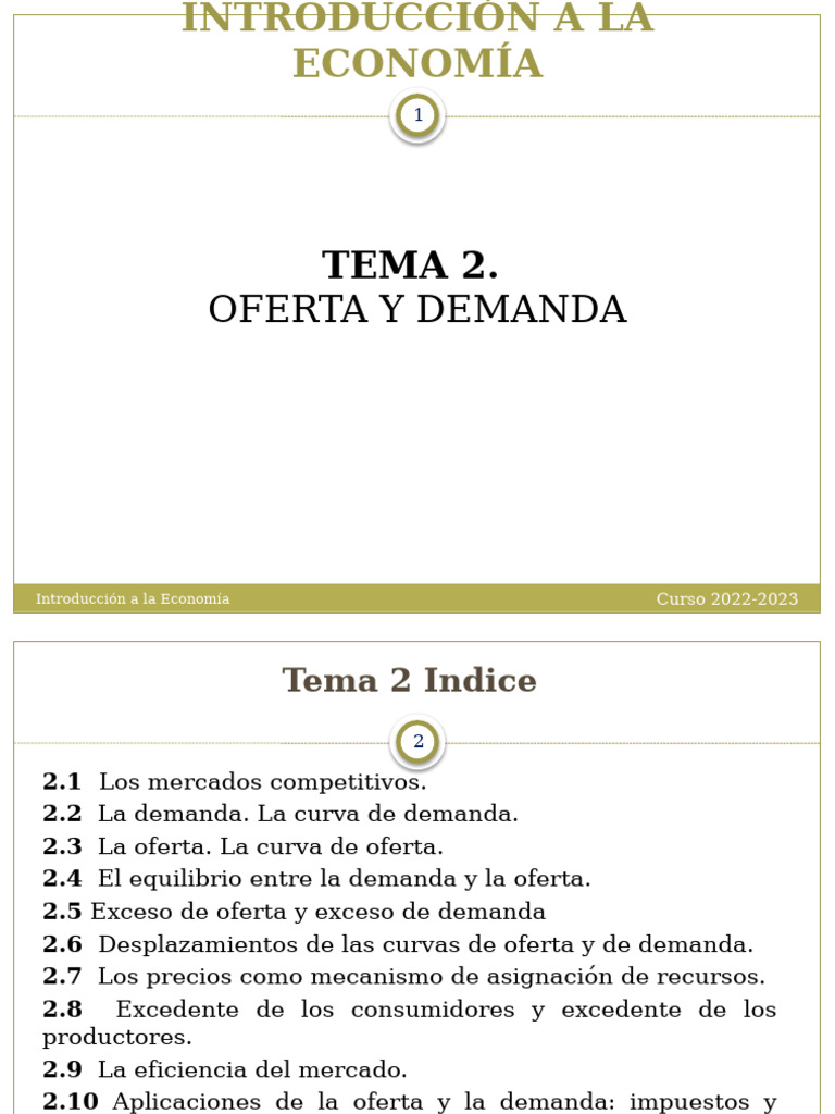 Oferta y Demanda en Economía | PDF | Oferta (economía) | Oferta y demanda