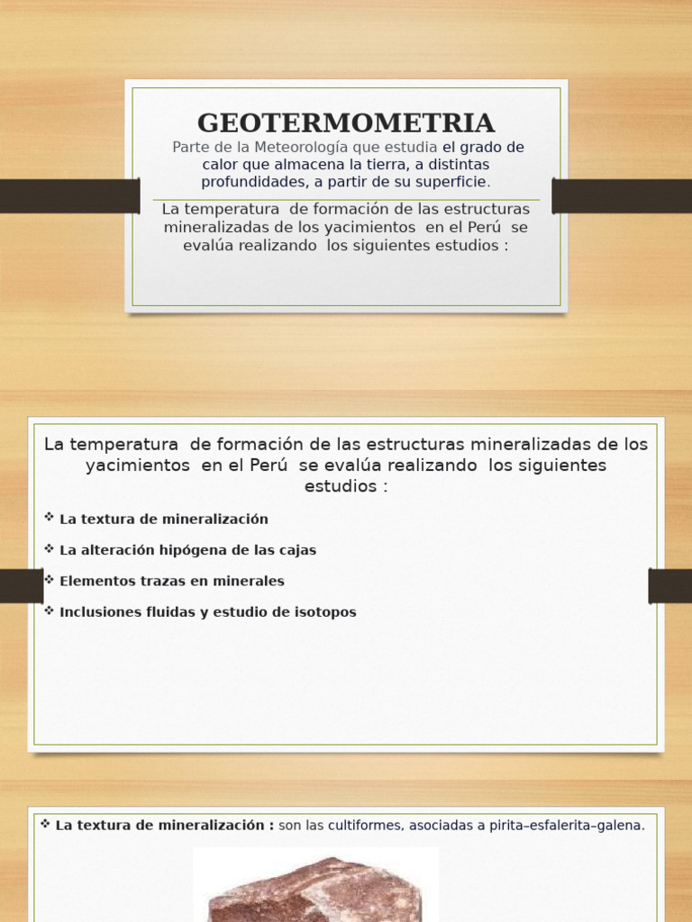 Geotermometría en Yacimientos Peruanos | PDF