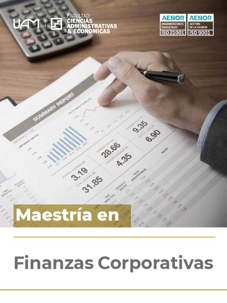 Maestría en Finanzas Corporativas UAM | PDF | Business | Economias