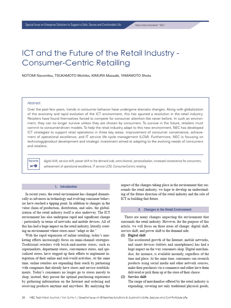 ICT and The Future of The Retail Industry - Consumer-Centric Retailing ...