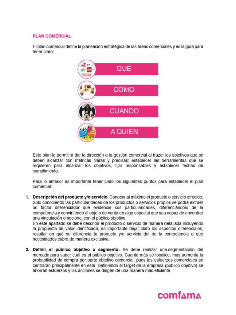 Guía para Crear un Plan Comercial Efectivo | PDF | Producto (Negocio ...