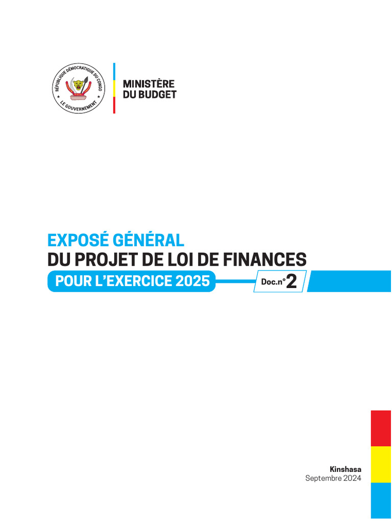 Projet de Loi de Finances 2025 à Kinshasa | PDF | Inflation | Pétrole