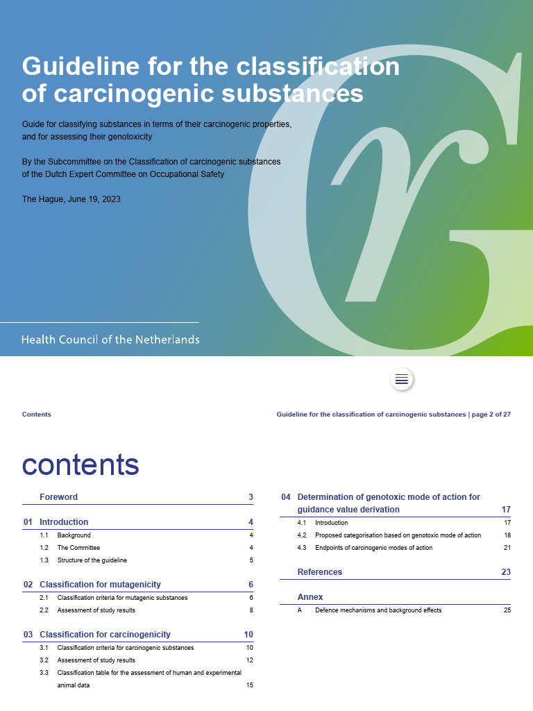 20230619-Guideline-classification-of-carcinogenic-substances | PDF ...