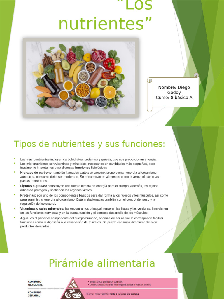 Los Nutrientes | PDF | Nutrientes | Carbohidratos
