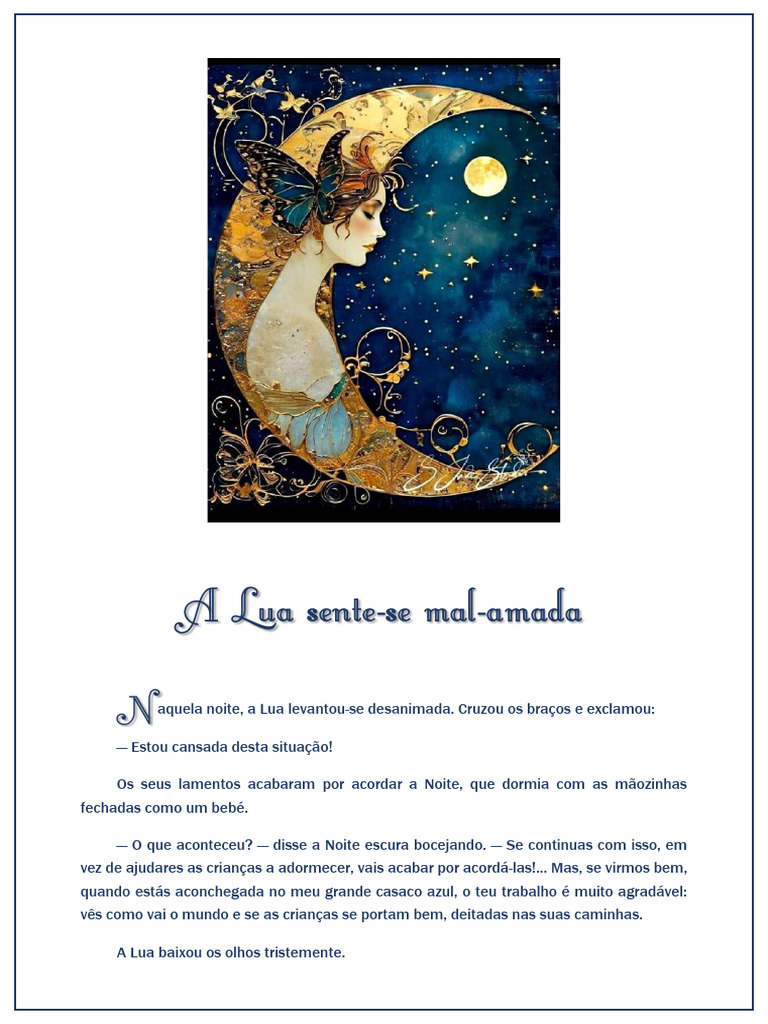 A Lua Sente-Se Mal-Amada | PDF