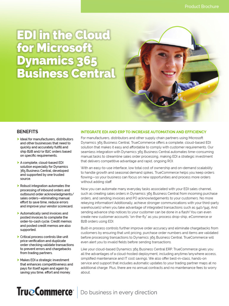 TCEDI PB MSD 365 BusinessCentral 19 01 Online | PDF | Electronic Data ...