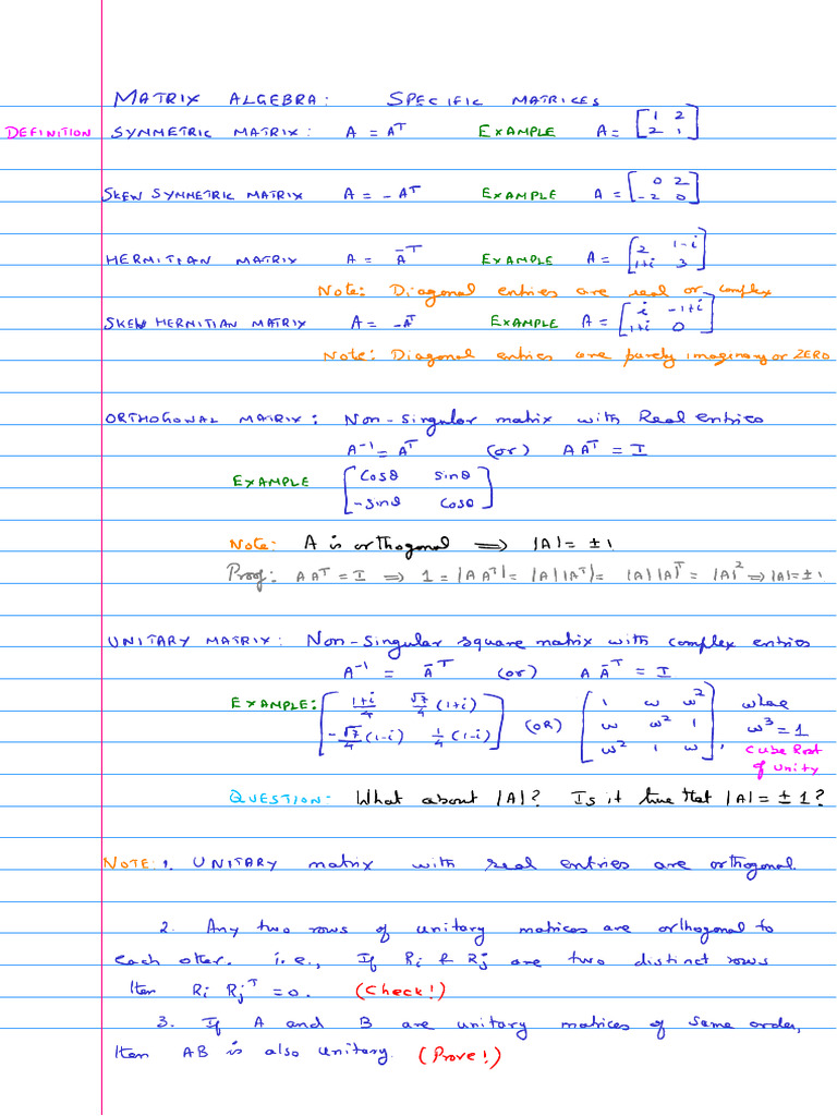 Eigenvalue Theory Notes | PDF