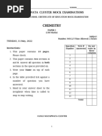 Chemistry Mock 2025 Answers and Full Marking Scheme | PDF | Ion ...