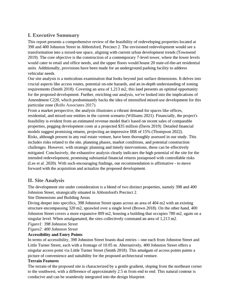 Image showcasing Property Development Analysis & Feasibility | PDF | Risk | Mixed Use ...