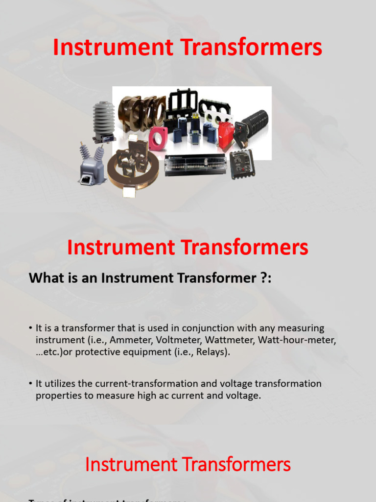 Understanding Instrument Transformers | PDF | Transformer | Electric Power