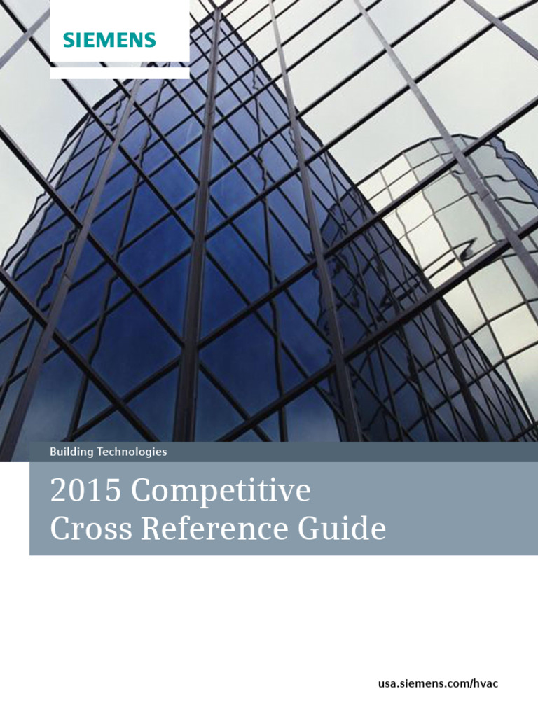 Siemens Building Technologies 2015 Competitive Cross Reference | PDF ...