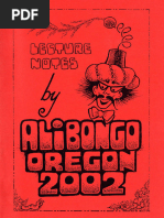 Lecture Notes Oregon 2002 by Ali Bongo