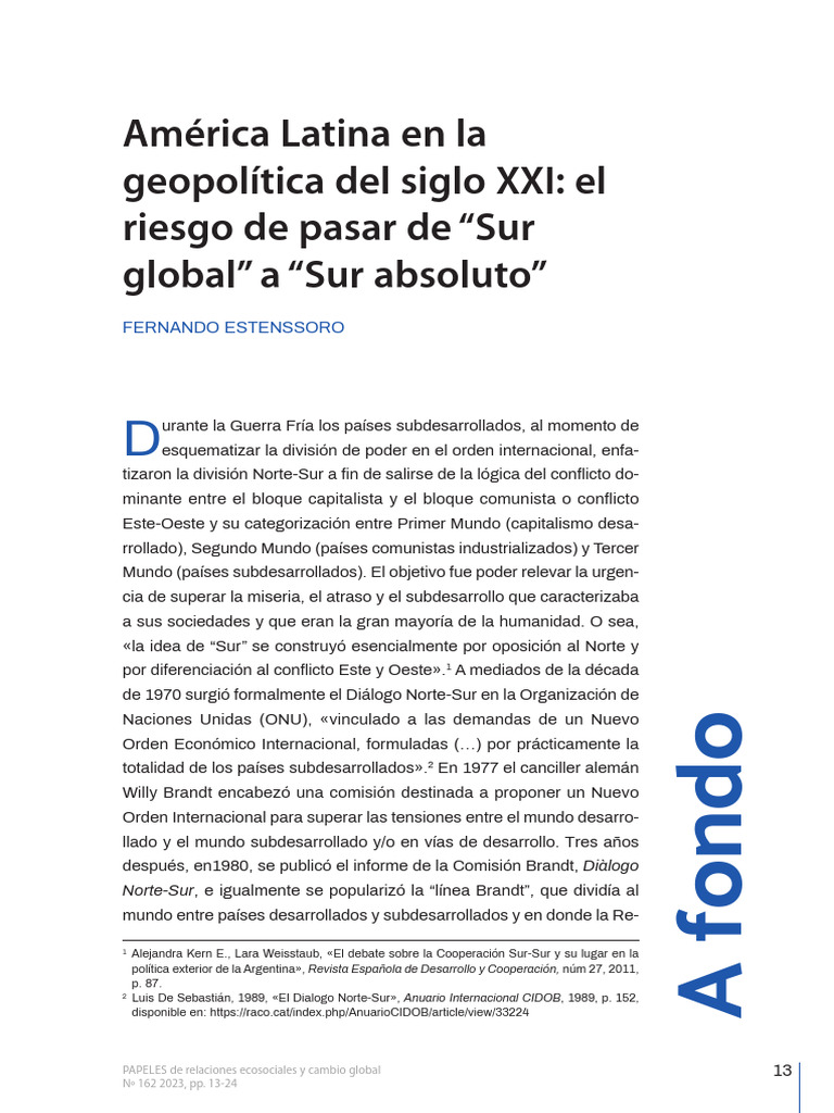 Geopolítica de América Latina en el Siglo XXI | PDF | Asia | America latina
