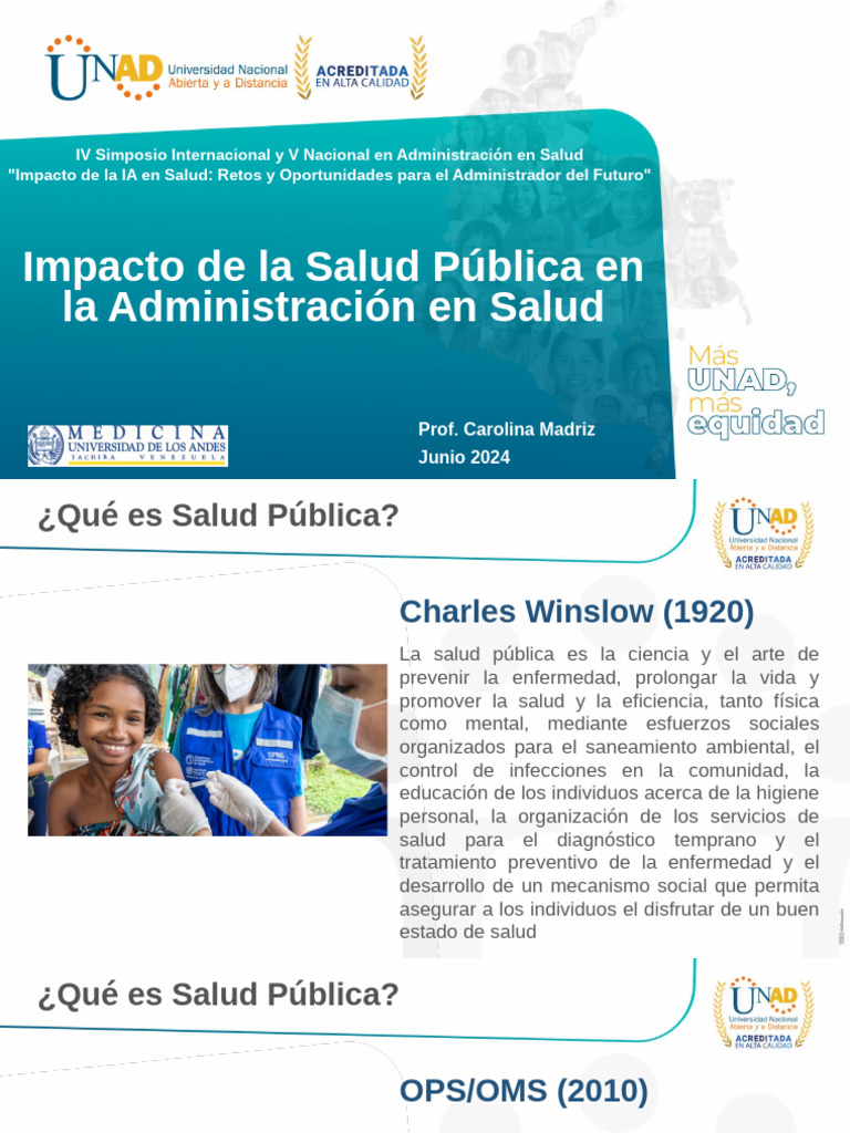 Impacto de La Salud Pública en La Administración en Salud | PDF | Salud ...