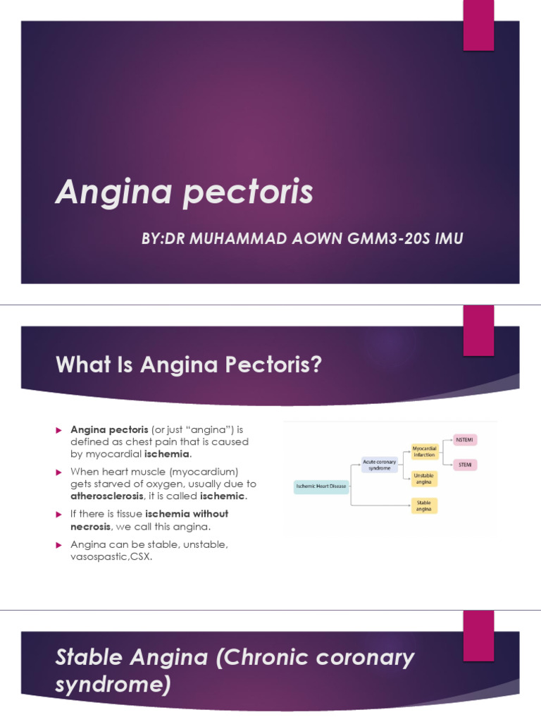 Understanding Angina Pectoris Types | PDF | Coronary Artery Disease ...