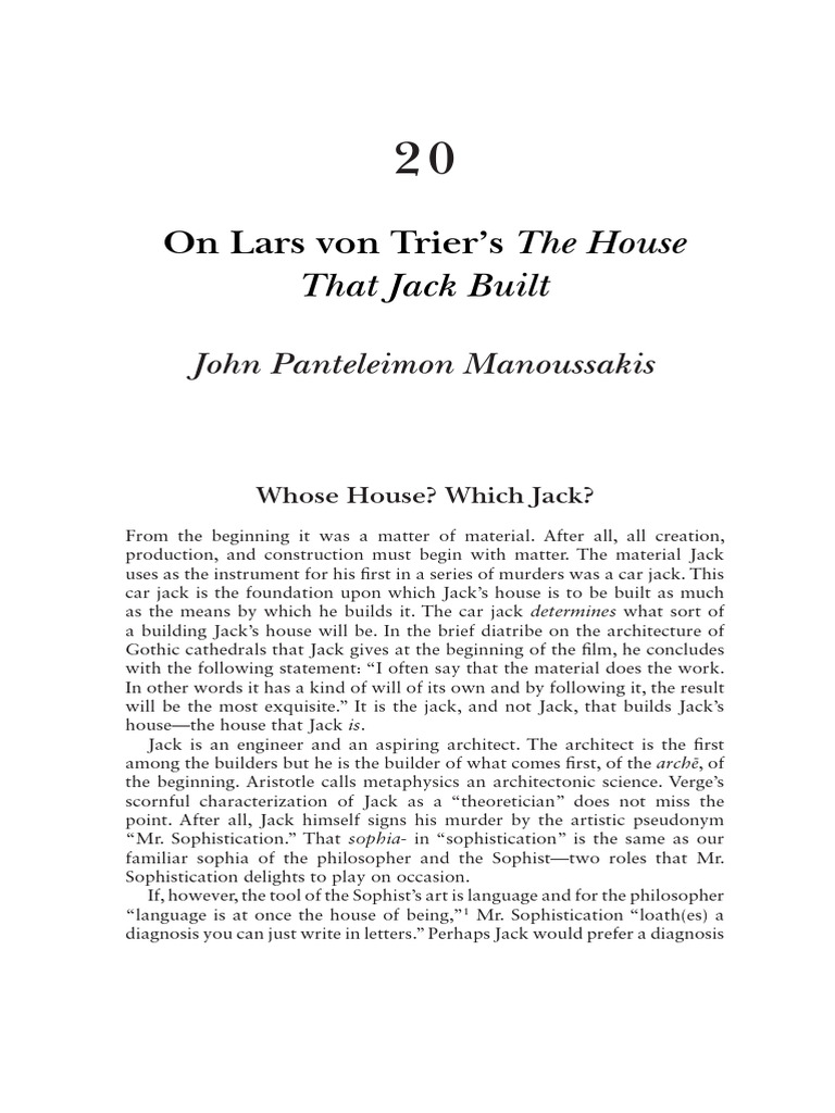 Thinking Film Philosophy at The Movies - (Chapter 20 On Lars Von Trier ...