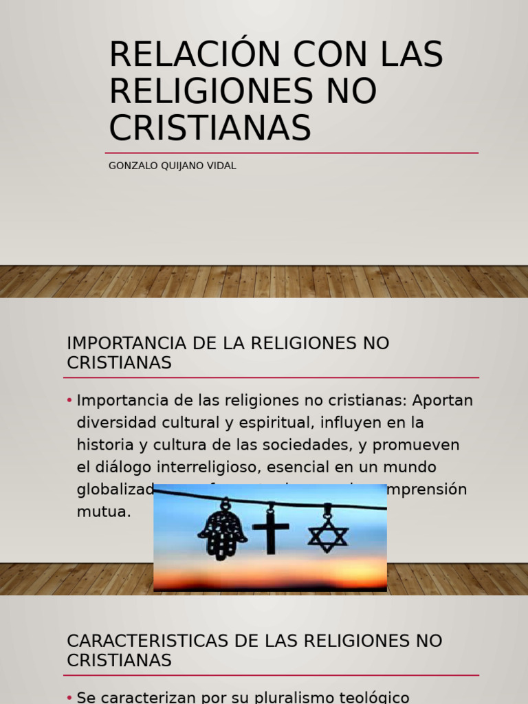 Importancia y características de religiones no cristianas | PDF ...