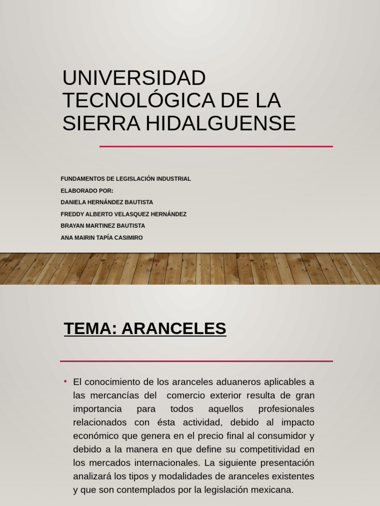 Aranceles en Comercio Exterior Mexicano | PDF | Arancel | aduana
