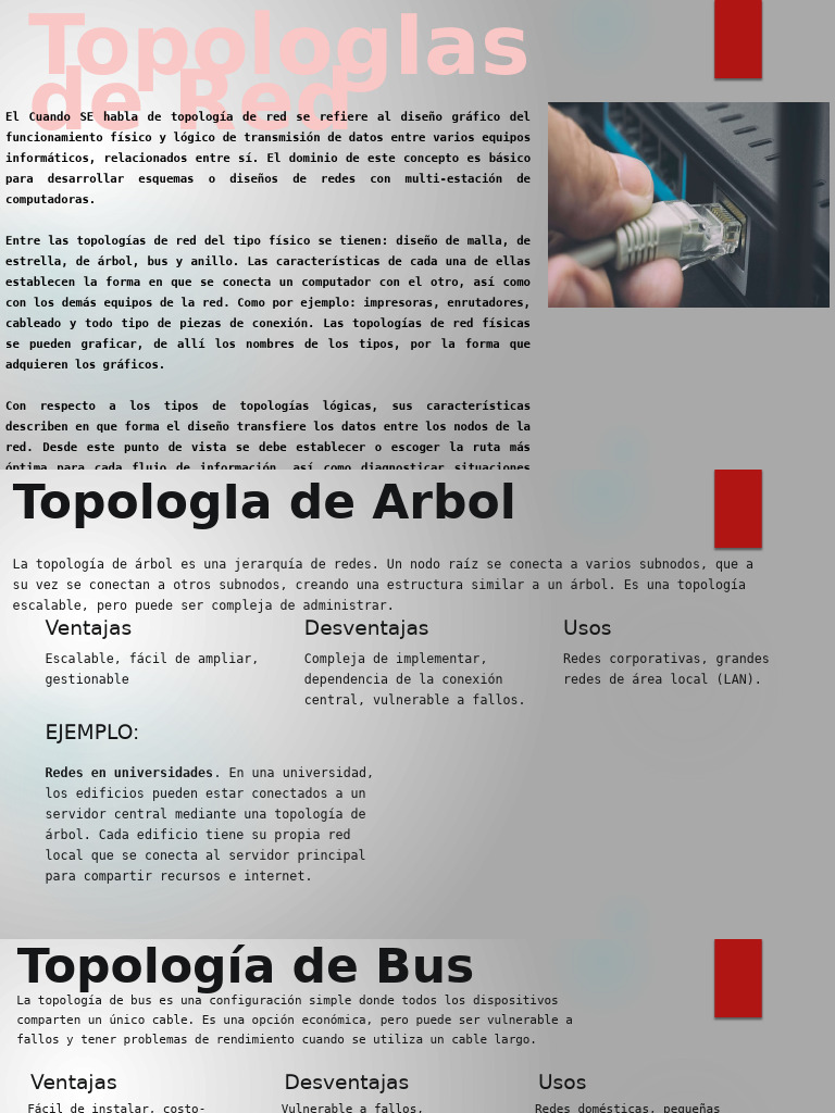 Tipos de Topologías de Red Explicadas | PDF | Red de computadoras ...