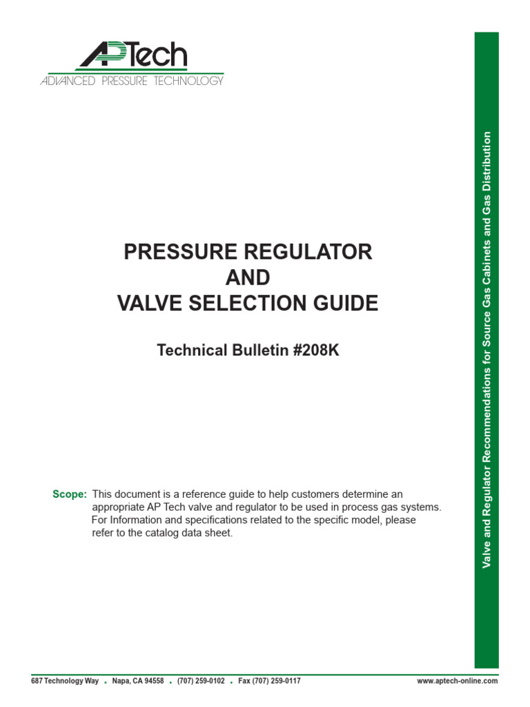 Regulator and Valve Guide | PDF | Valve | Pressure