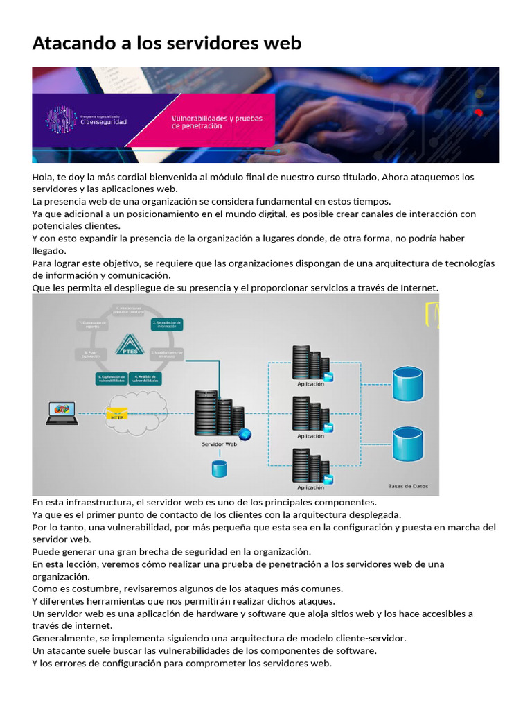 2 - 0 - Atacando A Los Servidores Web | PDF | Red mundial | Internet y web