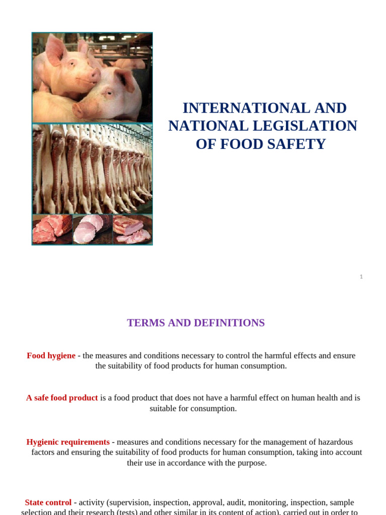 Food Safety Legislation Overview | PDF | Food Safety | Hazard Analysis ...