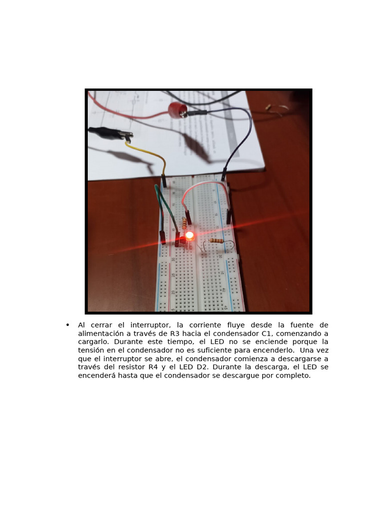 Funcionamiento de un circuito con transistores y LEDs | PDF | Ciencia y ...
