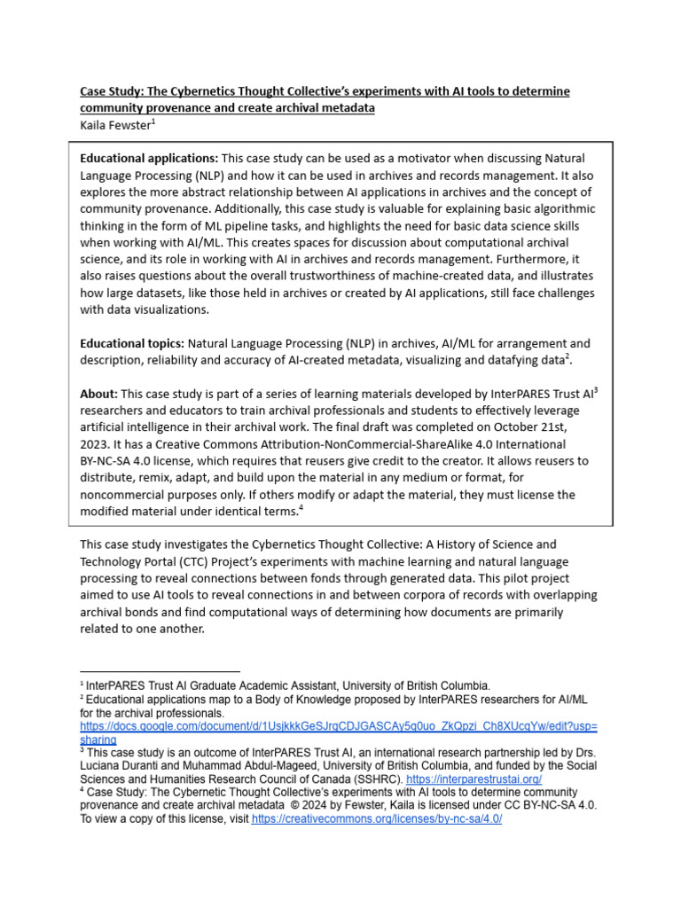 The Cybernetics Thought Collective's Experiments With AI Tools To ...