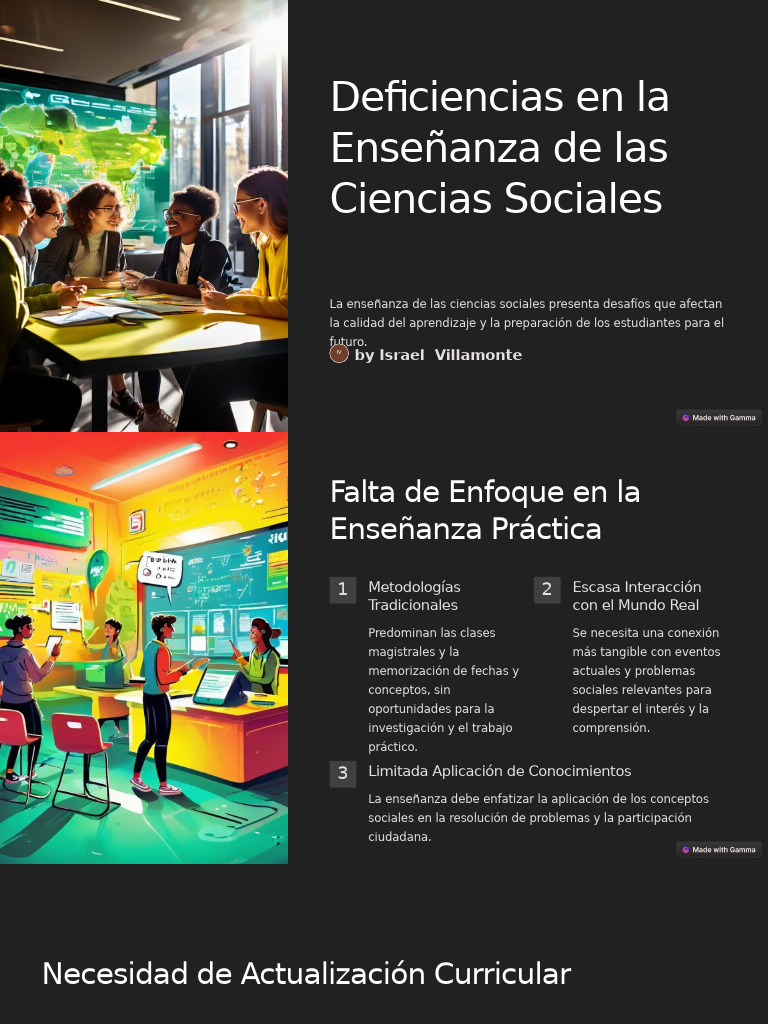 Retos en la Enseñanza de Ciencias Sociales | PDF | Crecimiento personal ...
