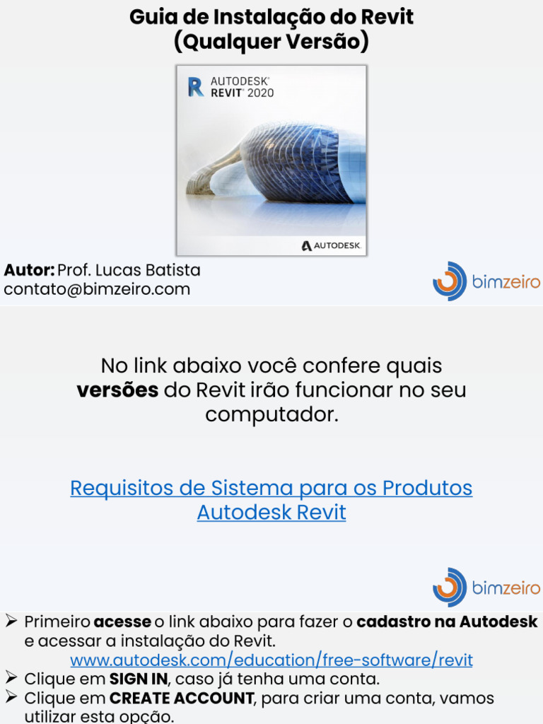 Como Instalar o Revit 2020 | PDF