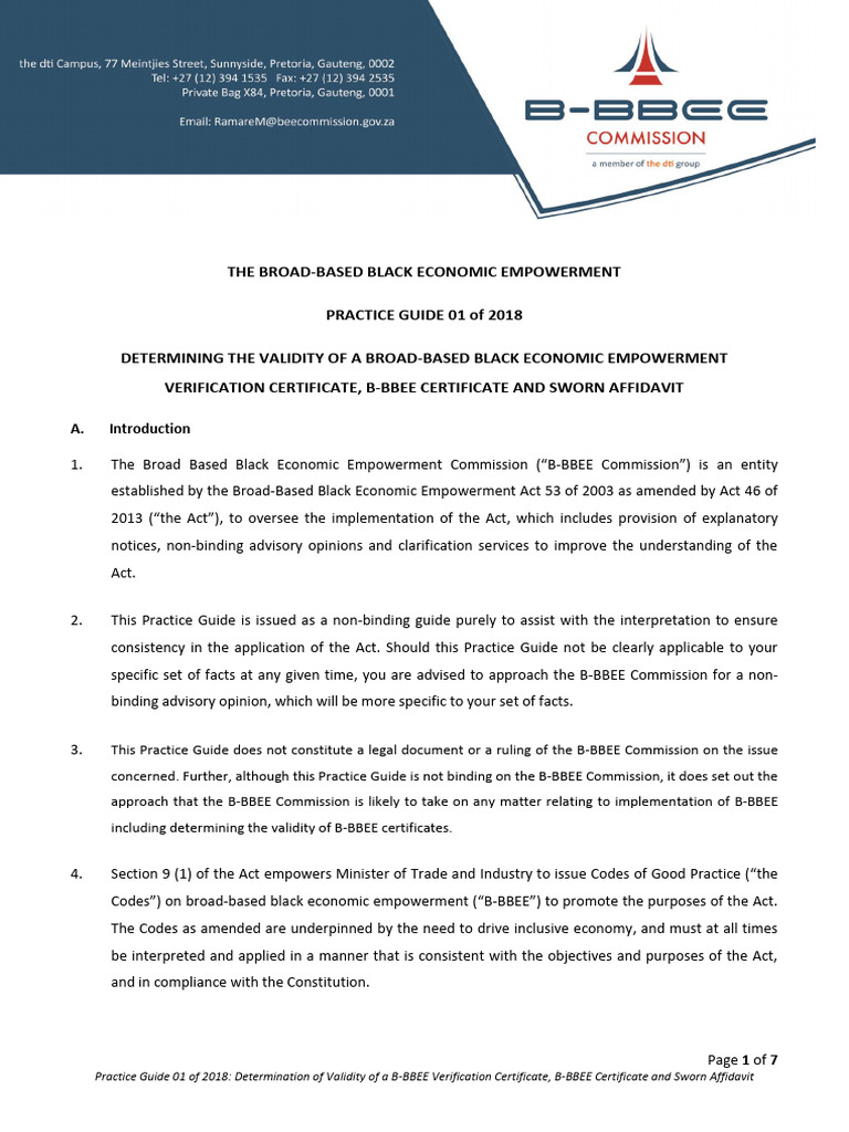 practice-guide-01-of-2018-determining-validity-of-a-b-bbee-certificate