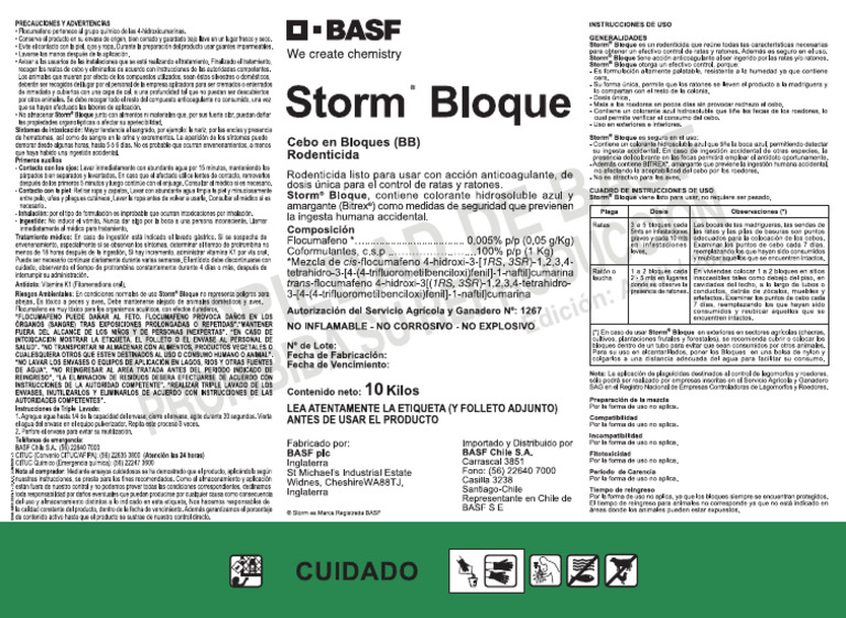CL - Etiqueta - Storm® Bloque | PDF