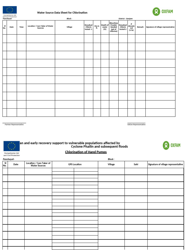 HP Data Sheet For Chlorination | PDF
