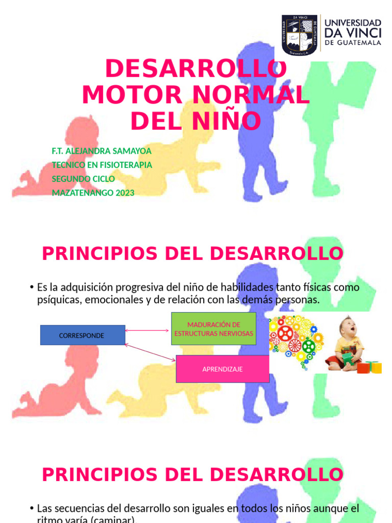 Desarrollo Motor Normal Del Niño | PDF | El embarazo | Especialidades ...