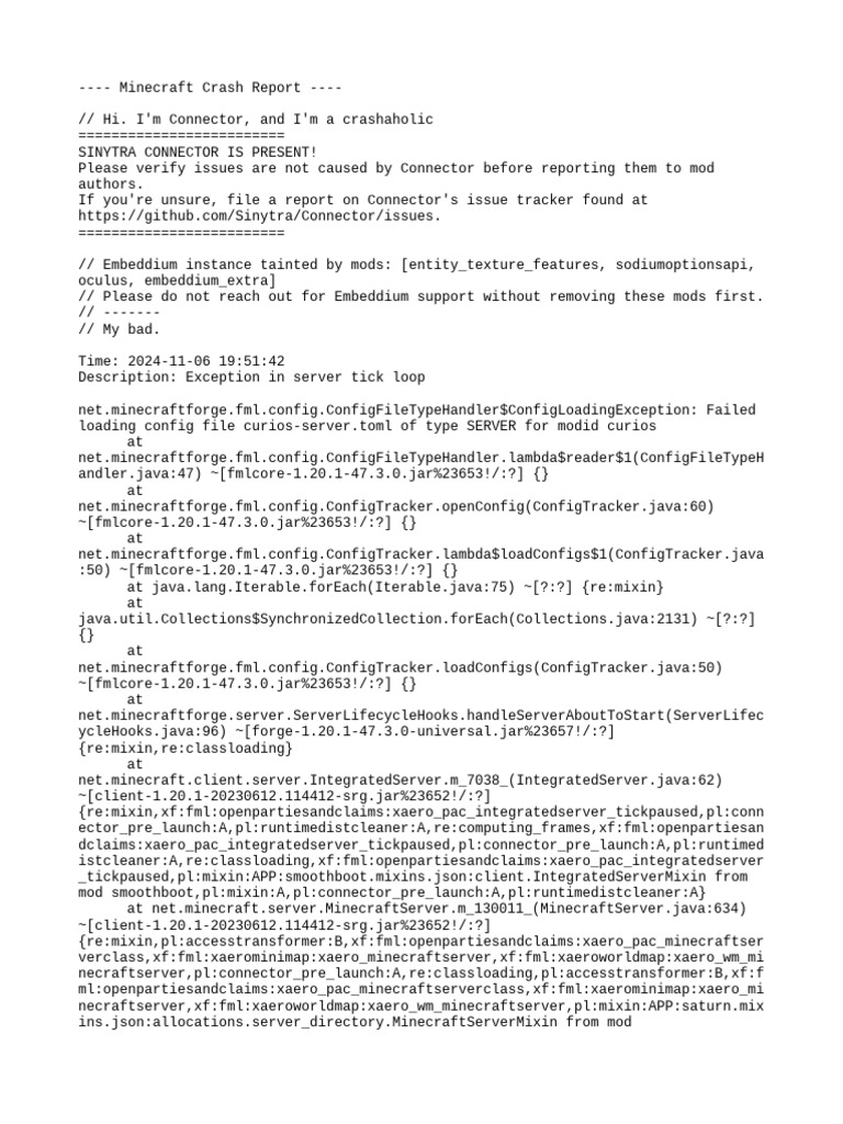 Crash 2024 11 06 - 19.51.42 Server | PDF | Central Processing Unit ...