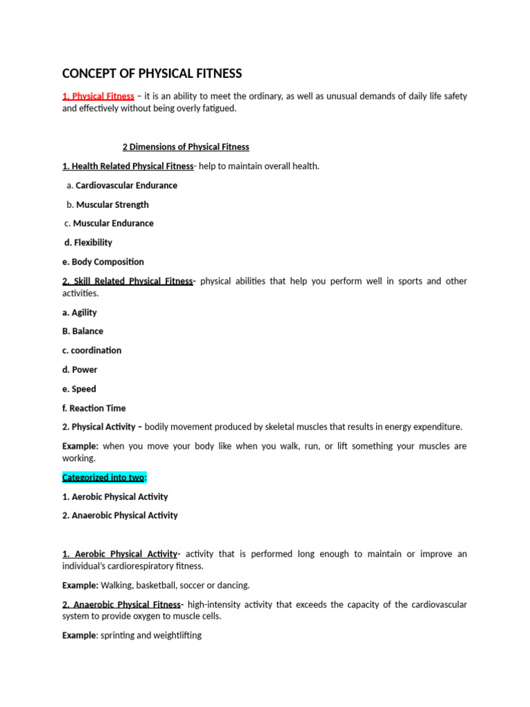 FINALE | PDF | Physical Fitness | Aerobic Exercise