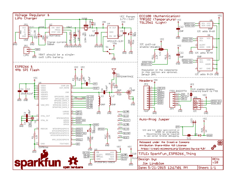 SparkFun ESP8266 Thing | PDF