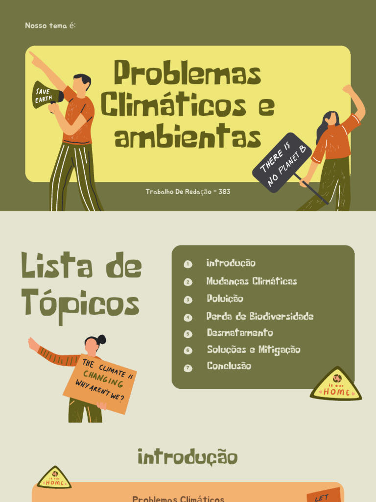 Problemas Climáticos e Ambientais | PDF | Poluição | Aquecimento global ...