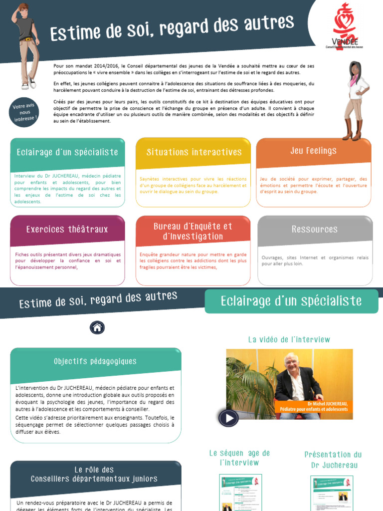 Outils pour l'estime de soi des adolescents | PDF | Estime de soi