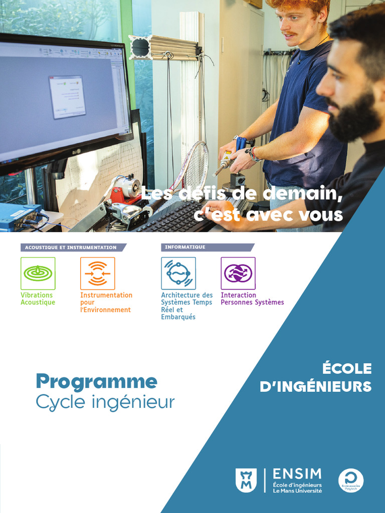 Programme Cycle Ingénieur ENSIM | PDF | Intelligence artificielle ...
