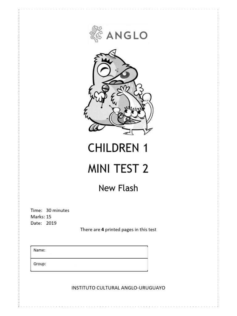 Children’s Mini Test 2: 2019 Edition | PDF | Vocabulary | Linguistics