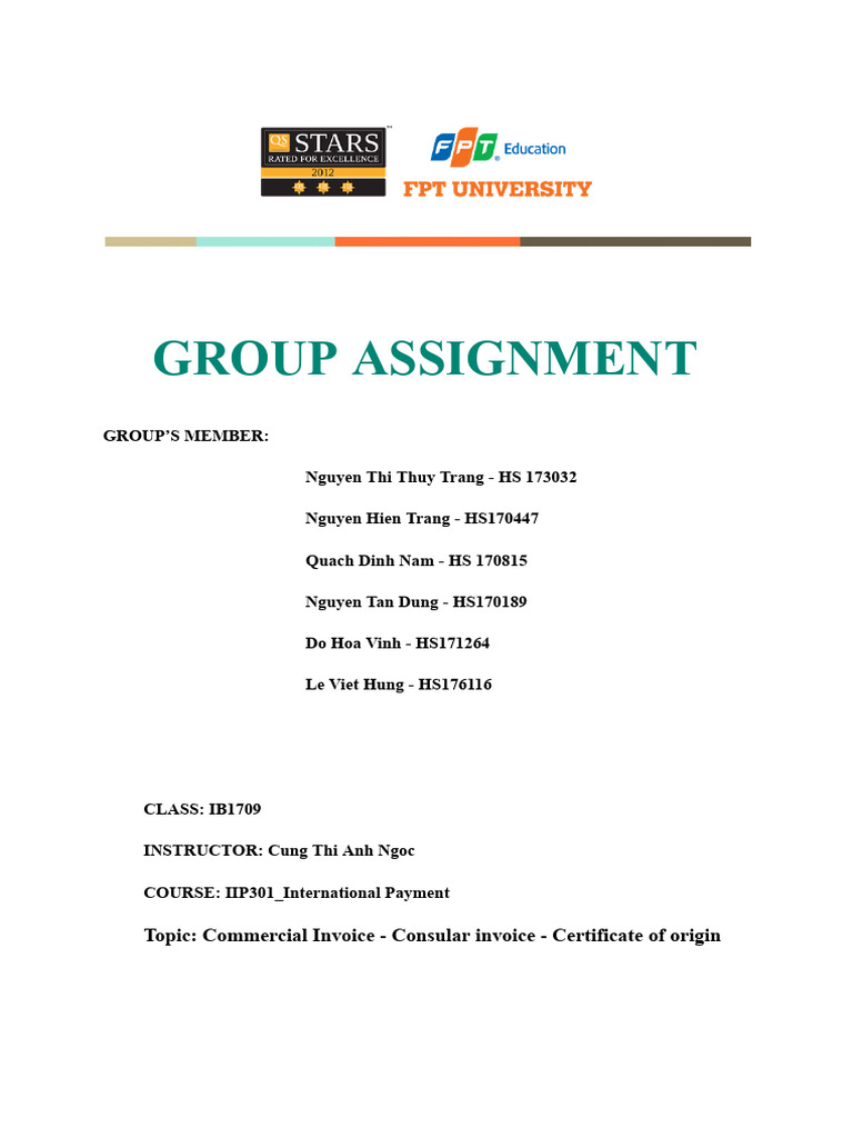 IIP301: Invoices and Certificates Overview | PDF | Letter Of Credit ...