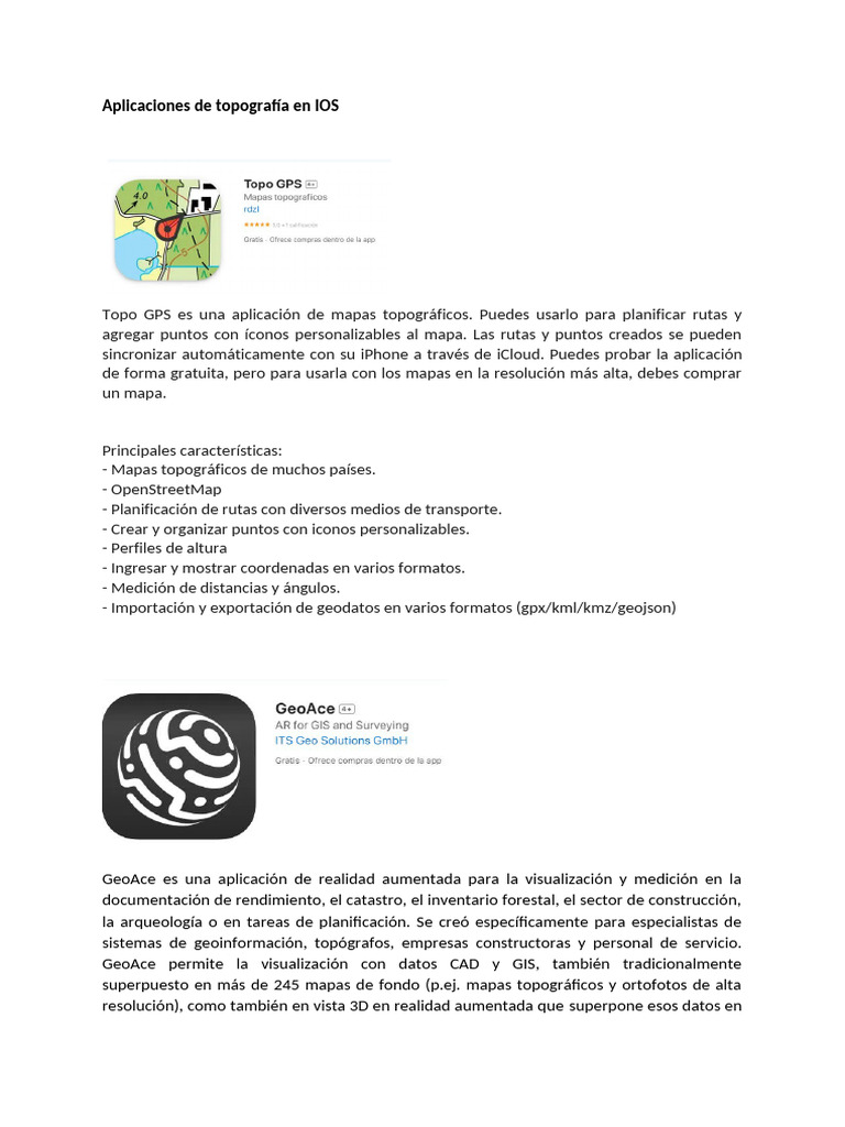 GeoAce Es Una Aplicación de Realidad Aumentada para La Visualización y ...